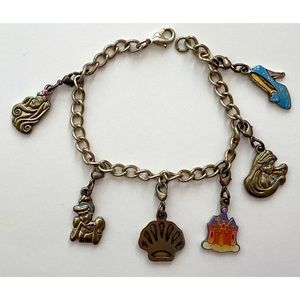 | Vintage Disney Princess Charm Bracelet (6 charms)